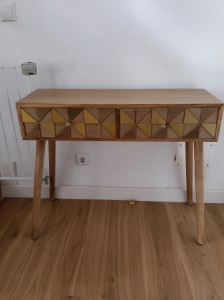 Mueble consola para entradas de madera