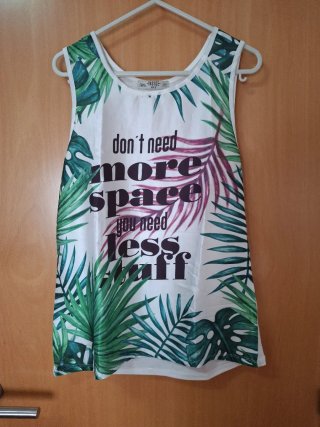 Blusa de Verano Inside Estampada Talla S