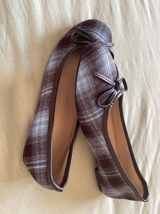Bailarinas de Rayas Marrones Talla 37