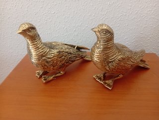Pareja de Palomas de Latón