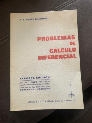 Problemas de Cálculo Diferencial de Marín Tejerizo