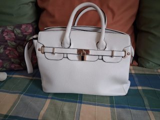 Bolso de mano blanco