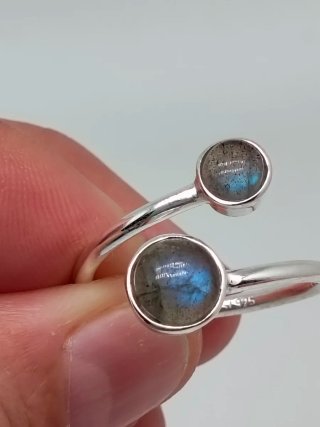 Anillo de Plata 925 y Labradorita