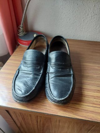 Mocasines Negros de Piel