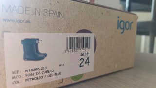 Botas de agua Igor Yogi cuello petroleo T 24
