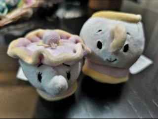 Set 2 Peluches Disney La Bella y la Bestia