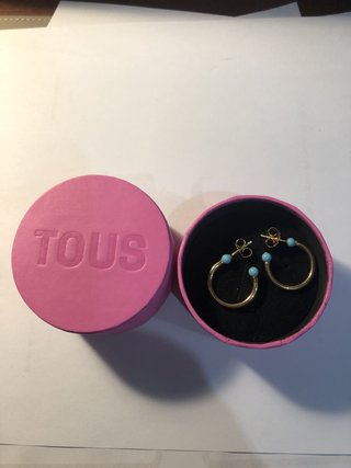 Pendientes Aro Tous Batala Turquesas
