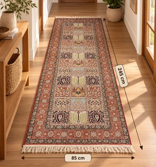 Alfombra de Pasillo Estampada 245x85 cm