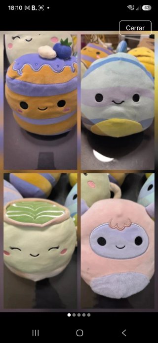 Set de 4 Peluches Squishmallows