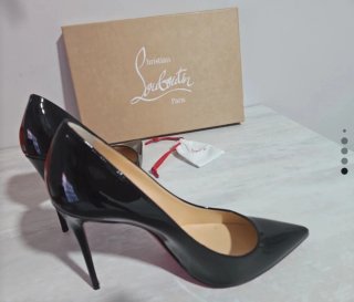 Zapatos Christian Louboutin Charol Negro