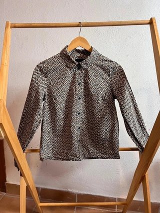 COS 100% Cotton Leopard Print Shirt | Animal