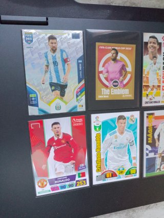 Lote de 6 Cromos Panini Messi y Cristiano Ronaldo
