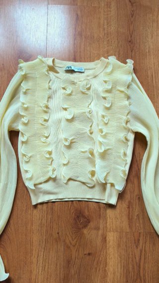 Jersey Zara Amarillo Talla XS
