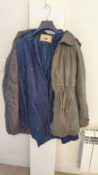 Pack de 2 Parkas (Verde y Azul)