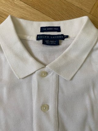 Polo Ralph Lauren Manga Larga Blanco