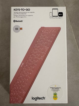 Teclado Logitech Keys-To-Go Rosa