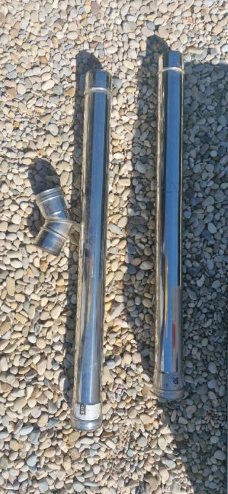 Tubos de acero inoxidable para pellets 80mm