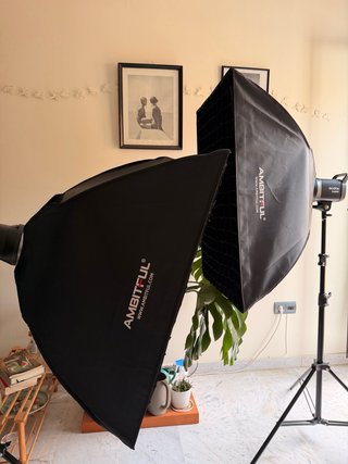 Luces de Estudio Godox con Softbox Ambitful
