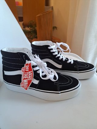 Bambas Vans Altas Negras Talla 39