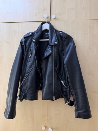 Cazadora Biker Zara Negra