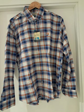Camisa La Vespita Cuadros Talla XL