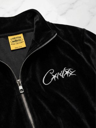 Chaqueta Corteiz de Terciopelo Negra