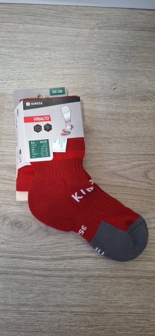 Calcetines deportivos Kipsta rojos