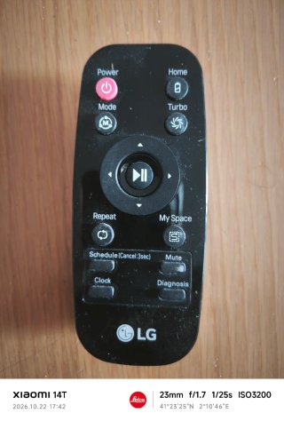 Mando a distancia LG para robot aspirador HOM-BOT