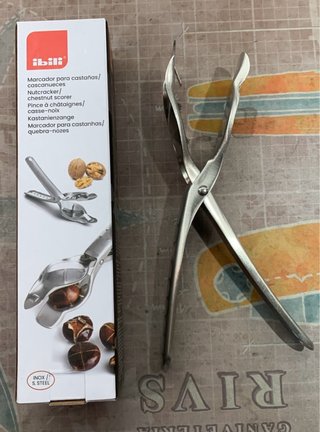 Marcador de castañas y cascanueces