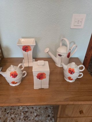 Set de 5 Piezas de Porcelana
