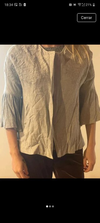 Chaqueta Zara Basic Gris