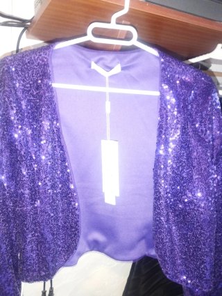 Chaqueta de Lentejuelas Morada