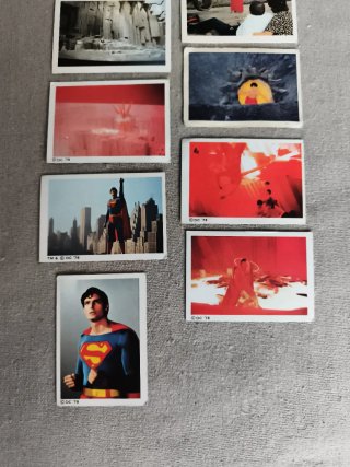Superman The Movie (1978) Lote de 24 Cromos