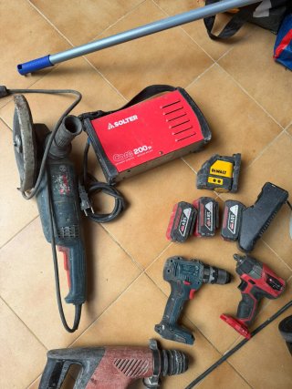 Set de herramientas eléctricas de obra