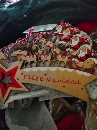 Adorno Navideño de Madera