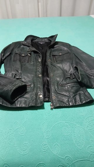 Chaqueta de piel negro talla 36