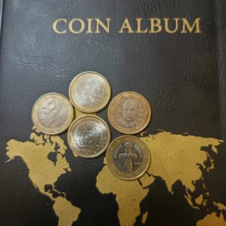 Set 5 monete da 1 euro