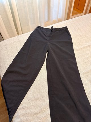 Pantalón Massimo Dutti 100% Lana Negro