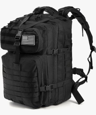 Mochila Táctica 50L negra ¡NUEVA A ESTRENAR!