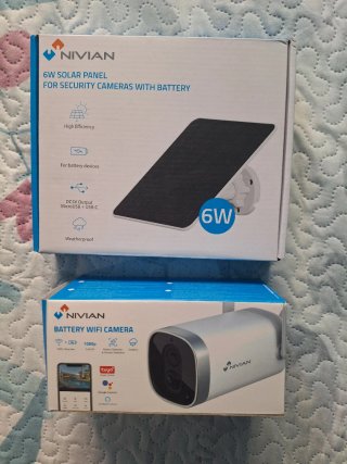 Cámara WiFi a Batería y Panel Solar Nivian