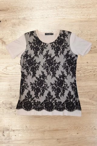 Camiseta Dolce & Gabbana Blanca y Negra