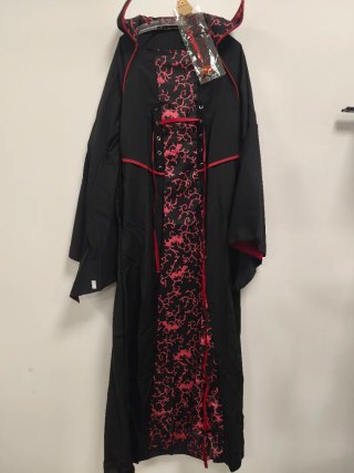 Vestido de Disfraz Halloween Negro y Rojo