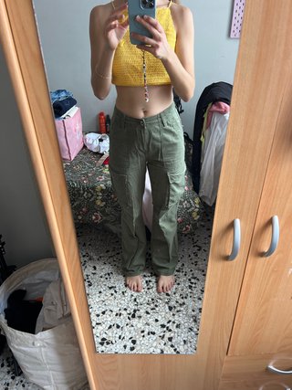 Pantalones Cargo Verdes