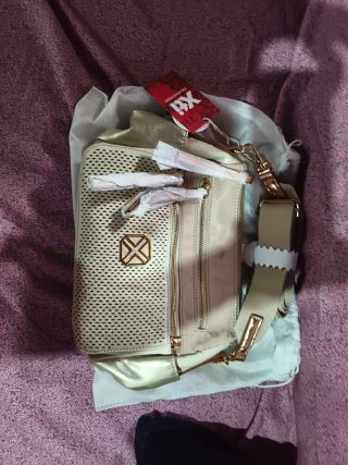 Bolso Xti Dorado y Beige