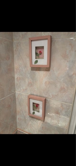 Set de 2 cuadros decorativos con rosas