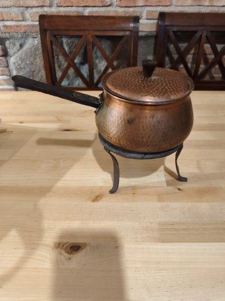 Cazo de Cobre con Trébedes