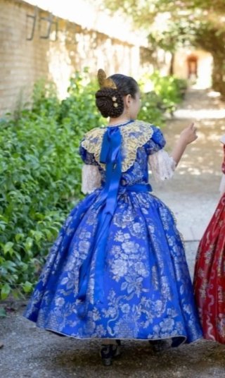 Traje de Fallera Azul para Niña