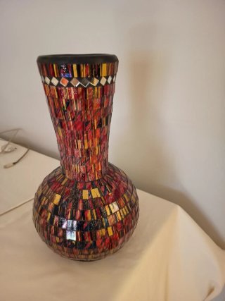 Jarrón de Mosaico Multicolor