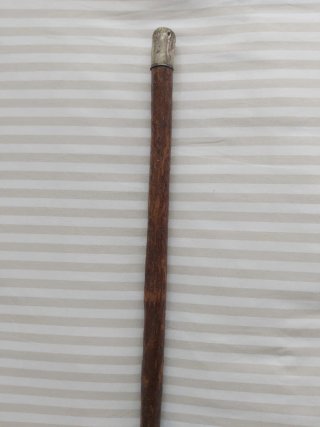 Bastón Antiguo de Madera y Metal
