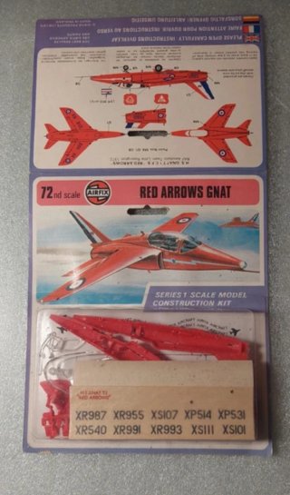 Maqueta Airfix 1:72 Red Arrows Gnat